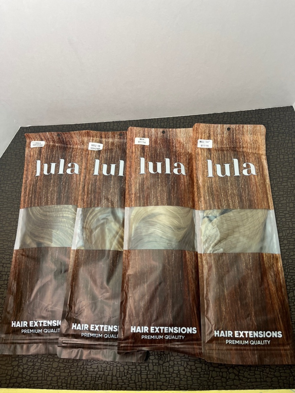 Lot of 4 Lula Premium Quality Hair Extensions NEW See Description and Pictures